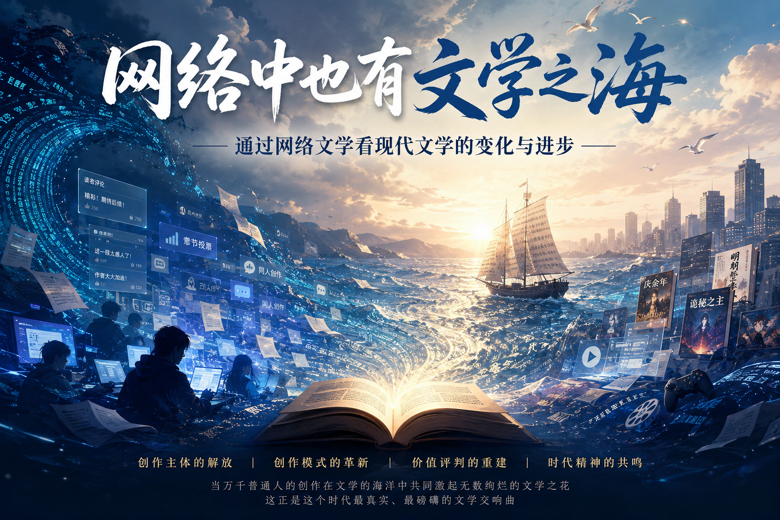 网络中也有文学之海——通过网络文学看现代文学的变化与进步-稷下学舍
