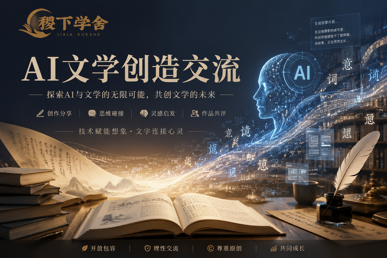 AI创作交流板块-稷下学舍
